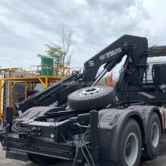 Shenbai 30T Hydraulic Folding Boom Crane 360° Rotation Smart Control for Industrial Lifting ISO/CE Certified