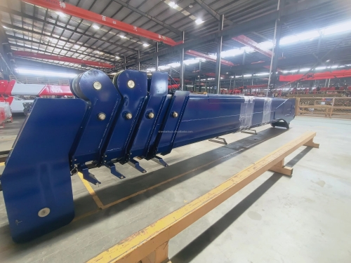 SHENBAI Loader Crane Hydraulic Arm Manipulator Installation Truck Cranes 12Ton Telescopic Straight Boom Crane for Sale