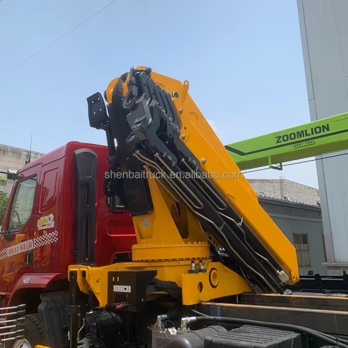 CE Standard Truck Crane 25 Ton 7 Section Knuckle Boom Hydraulic Crane for Sale