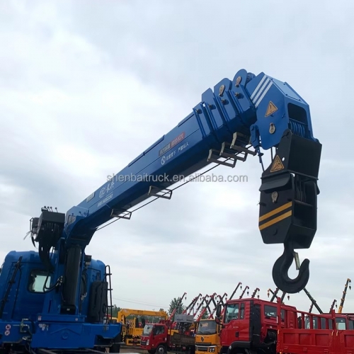 12Ton 5 Section Straight Boom Crane Shenbai Stiff Boom Crane for Truck in Stock CE