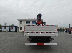 DongFeng Lorry Truck Mounted 8Ton Crane 4 Folding Boom Lifting Arm Crane 4*2 Medium Duty Truck