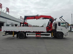 DongFeng Lorry Truck Mounted 8Ton Crane 4 Folding Boom Lifting Arm Crane 4*2 Medium Duty Truck