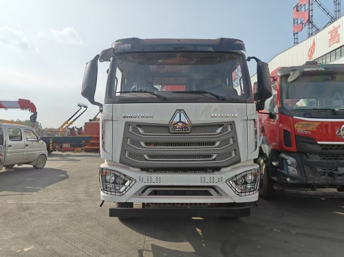 Howo 6x4 Hydraulic Truck Mounted 12Ton Mobile Lifitng Straight Boom Crane Stiff Arm Lorry Truck