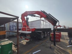 8x4 HOWO Lorry Truck Mounted Shenbai 16Ton BSQZ3306 Hydraulic Lifting Knuckle Boom Crane Mounted Bricker Grapple
