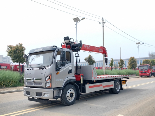 Emergency Rescue Dongfeng Recovery Towing Truck 4x2 6.3 Ton Stiff Boom Crane Lorry Transport Wrecker