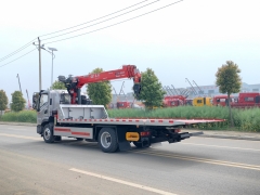 Emergency Rescue Dongfeng Recovery Towing Truck 4x2 6.3 Ton Stiff Boom Crane Lorry Transport Wrecker