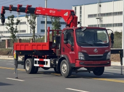 Dongfeng 180HP 4*2 Heavy Duty Truck Mounted Crane Shenbai 7 Ton Stiff Lifting Boom Loader Crane Truck