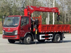 Dongfeng 180HP 4*2 Heavy Duty Truck Mounted Crane Shenbai 7 Ton Stiff Lifting Boom Loader Crane Truck