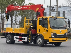 Dongfeng 180HP Cargo Truck Mounted Crane 7 Ton Straight Lifting Boom Loader Crane 4*2 Truck