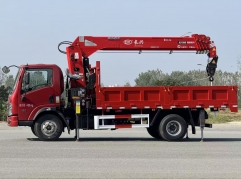 Dongfeng 180HP 4*2 Heavy Duty Truck Mounted Crane Shenbai 7 Ton Stiff Lifting Boom Loader Crane Truck