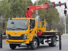 Dongfeng 180HP Cargo Truck Mounted Crane 7 Ton Straight Lifting Boom Loader Crane 4*2 Truck
