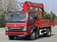 Dongfeng 180HP 4*2 Heavy Duty Truck Mounted Crane Shenbai 7 Ton Stiff Lifting Boom Loader Crane Truck