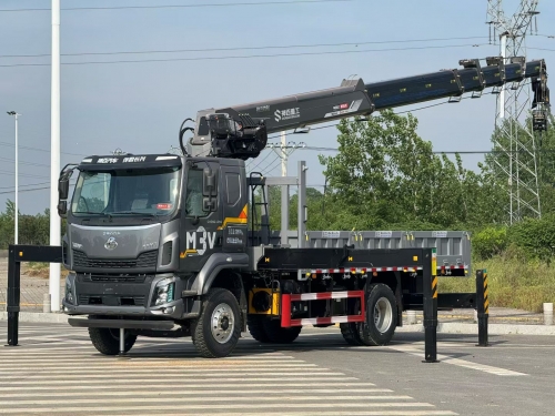 Dongfeng Loader Truck Mounted Crane 4X2 10 Ton Telescopic Boom Lorry Heavy Vehicle Lifting Crane Construction Transport