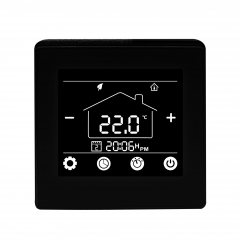 Touh Screen Floor Heating Thermostat Black or White Display