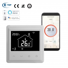 Touch Button Underfloor Heating Room Thermostat Programmable