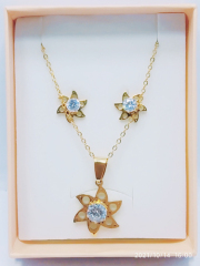 Conjunto collar y pendientes