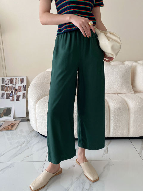 Tencel Linen Wide Leg Pants.