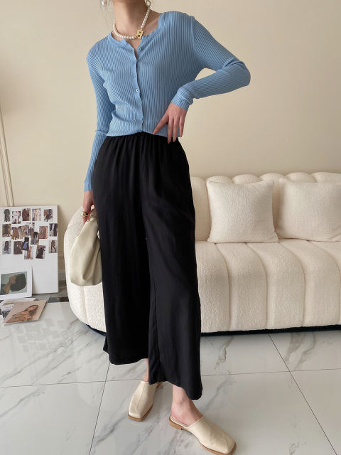 Tencel Linen Wide Leg Pants.