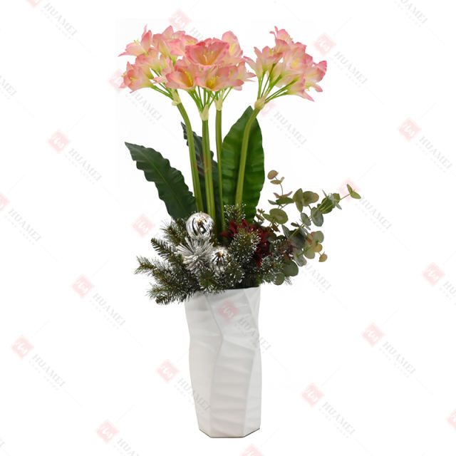 40pcs Narcissus with ceramic Pot Christmas