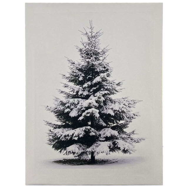 Stunning white Christmas tree painting Design