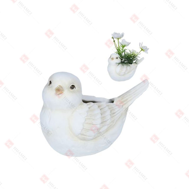 RESIN FAT BIRD VASE