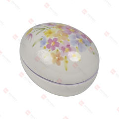 DOLOMITE EGG BOX
W/ FLORAL DECAL