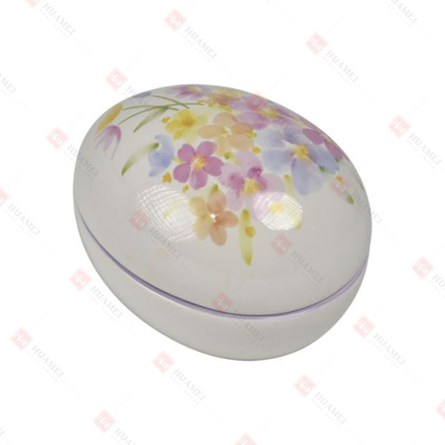 DOLOMITE EGG BOX
W/ FLORAL DECAL