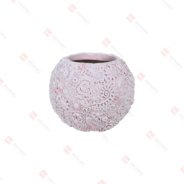 RESIN CROCHET TEXTURED
FLOWER VASE