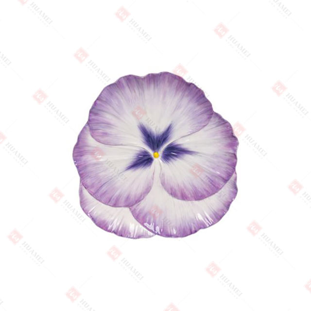 DOLOMITE PANSY PLATE