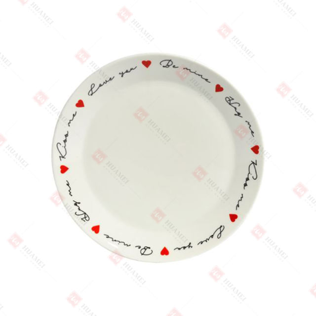 PORCELAIN ILLUSTRATED PLATE