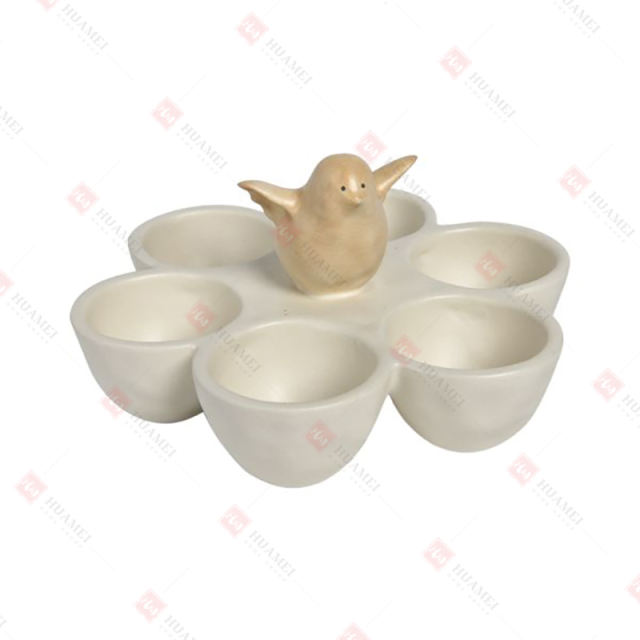 DOLOMITE BIRD ON EGG TRAY