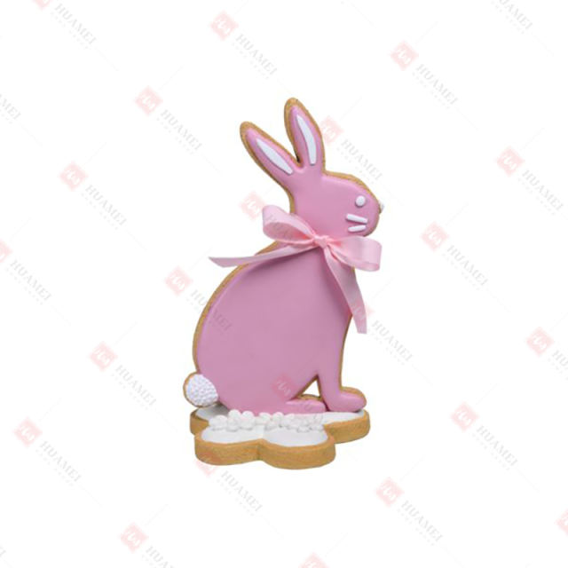 RESIN SITTING BUNNY
W/ BOW SUGAR COOKIE TABLE DECO