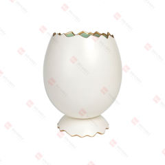 DOLOMITE EGG SHAPE VASE