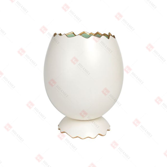 DOLOMITE EGG SHAPE VASE