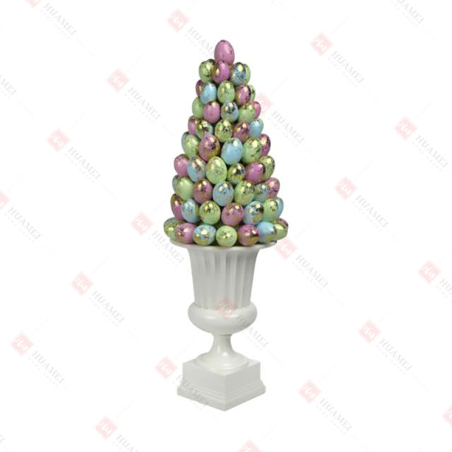 RESIN EGG TOPIARY
ON URN