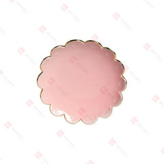 PORCELAIN SCALLOPED-EDGE PLATE