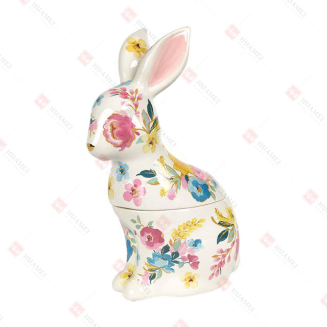 DOLOMITE FLORAL BUNNY
CANDY JAR