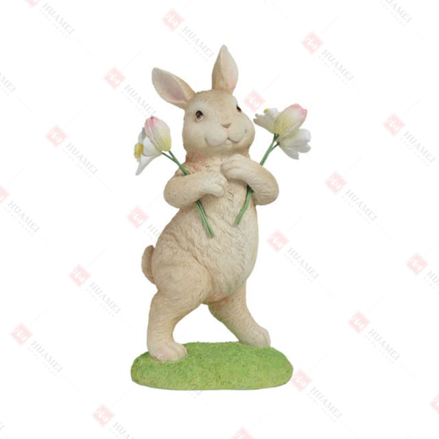 RESIN BUNNY WITH FLOWERS
TABLE DECO