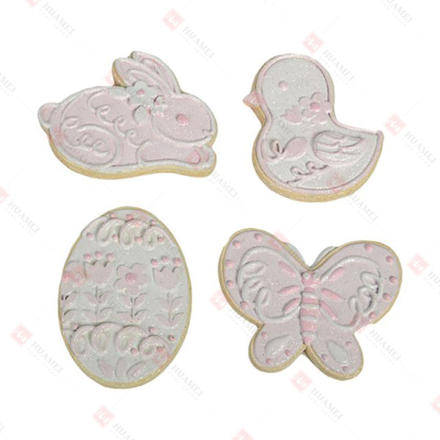 4 ASST.RESIN EASTER COOKIES TABLE DECO