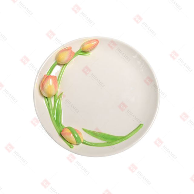 DOLOMITE TULIP EGG PLATE