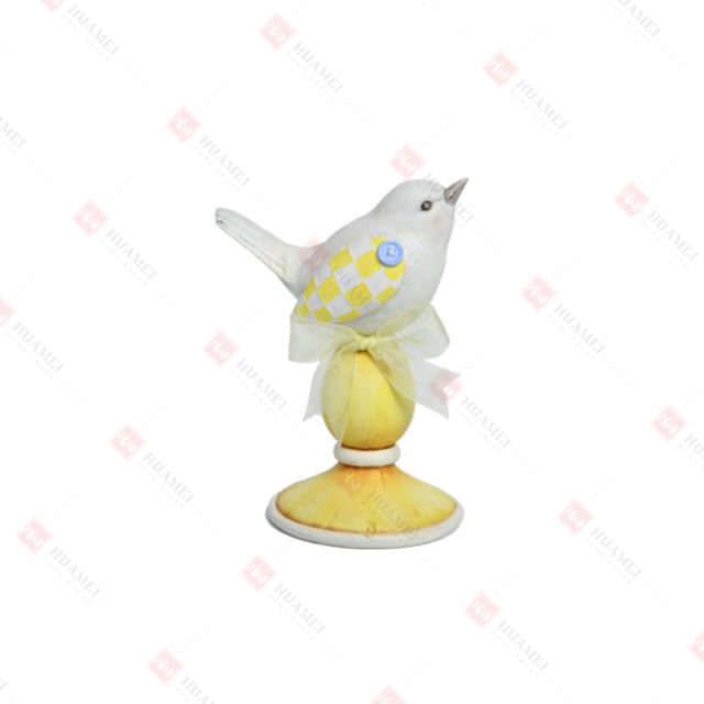 RESIN BIRD ON PILLAR