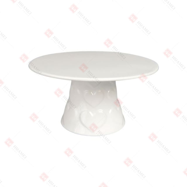 DOLOMITE EMBOSSED HEARTS BASE
CAKE STAND