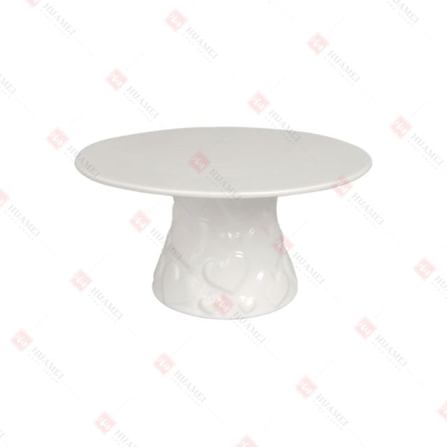DOLOMITE EMBOSSED HEARTS BASE
CAKE STAND