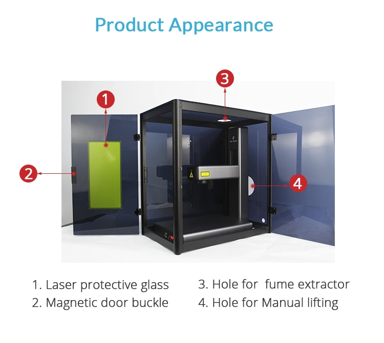 Foldable Protective Cover for Laser Marking Engraving Machine Laser Eye Protection Cover, Only Suitable for EM-Smart One and Nova