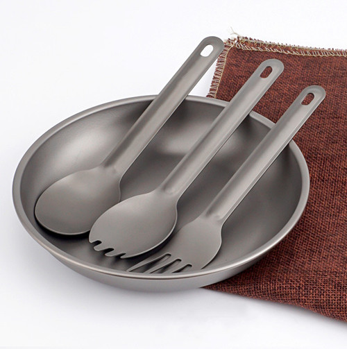 Pure Titanium Fork Spoon Set Portable Cutlery Set Outdoor Cutlery Set