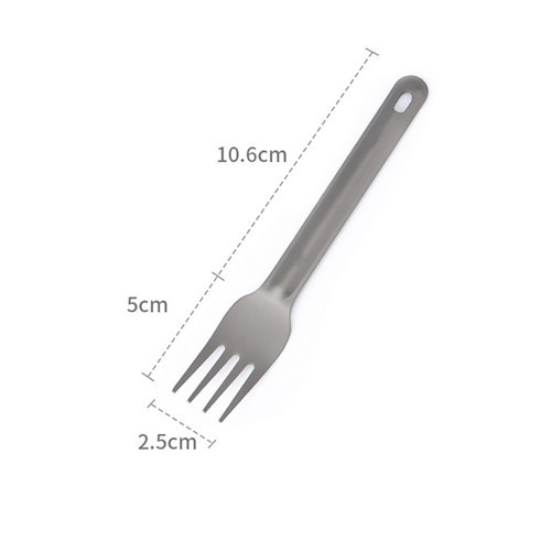 Pure Titanium Fork Spoon Knife Portable Cutlery Outdoor Cutlery Set