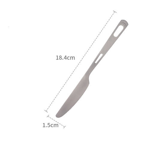 Pure Titanium Fork Spoon Knife Portable Cutlery Outdoor Cutlery Set
