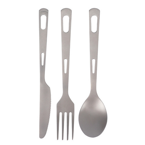 Pure Titanium Fork Spoon Set Portable Cutlery Set Outdoor Cutlery Set