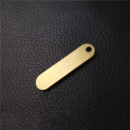 Stainless Steel Keychain Blank Brass Key Ring Blank Number Plate For Custom Engraved