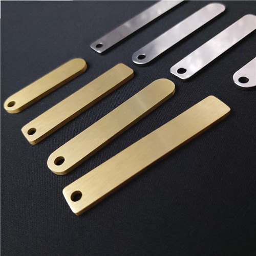 Stainless Steel Keychain Blank Brass Key Ring Blank Number Plate For Custom Engraved